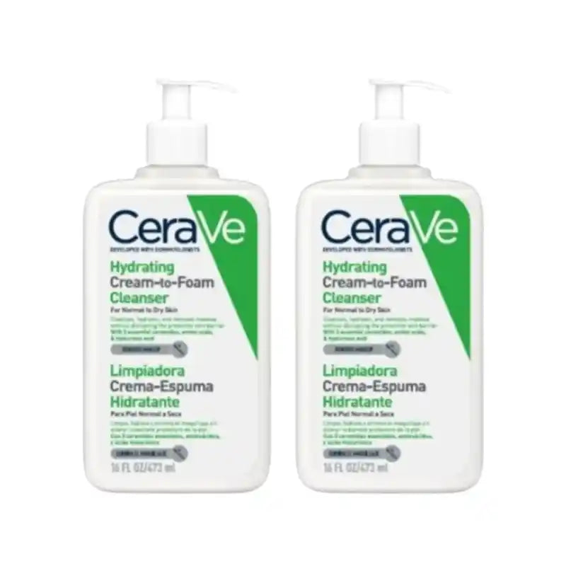 CeraVe Reinigungscreme-Feuchtigkeitsschaum, 2X473 Ml