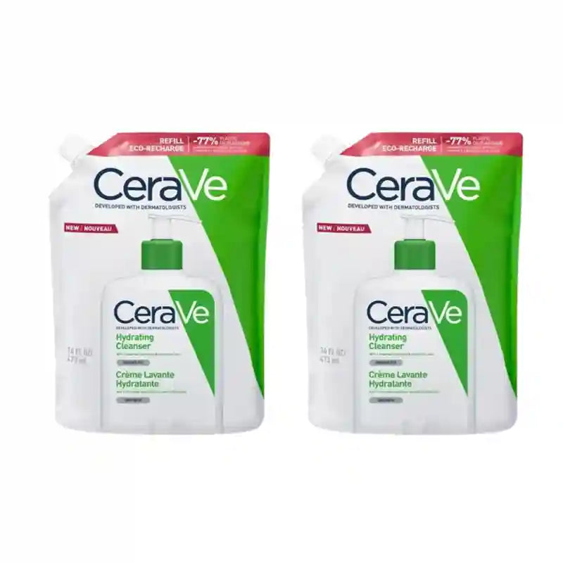CeraVe Feuchtigkeitsspendende Reinigung Nachfüllpackung , 2X473 Ml