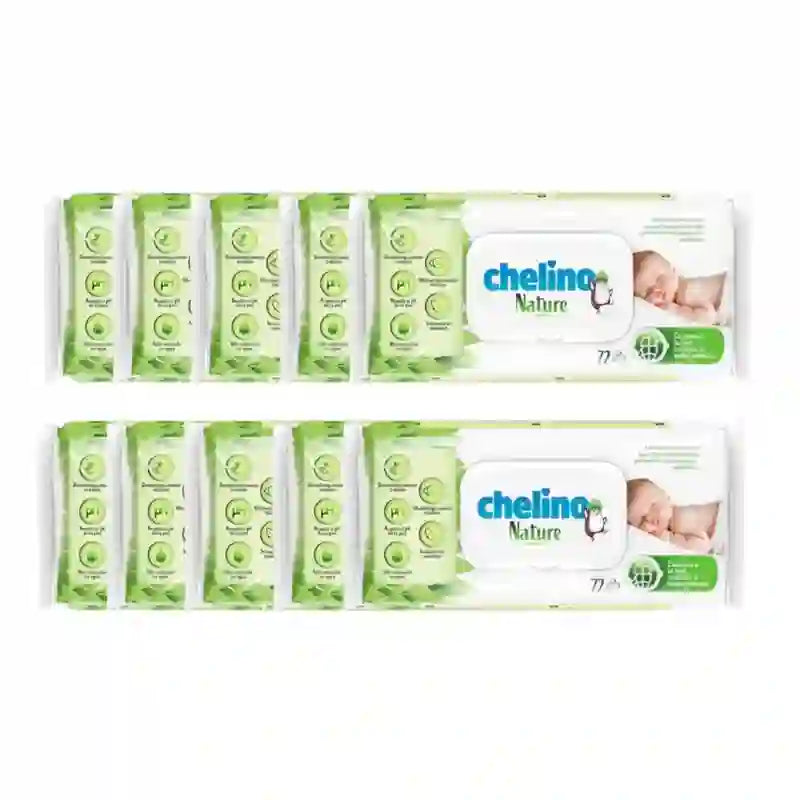 Chelino Nature Säuglingstücher, 10X72 Einheiten
