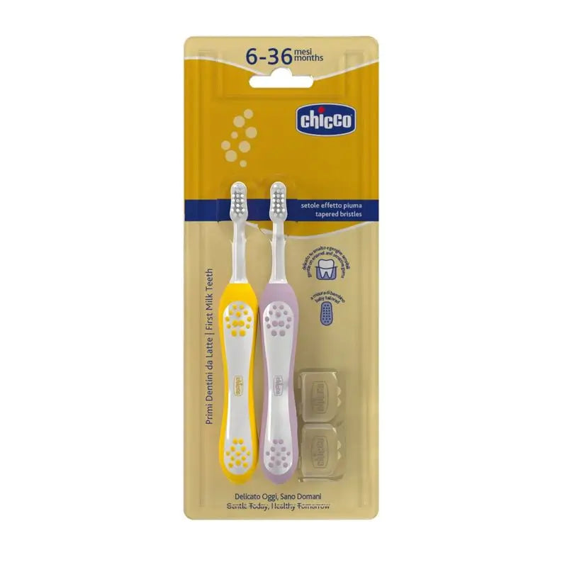 Chicco Bipack Zahnbürste Flieder & Senf 6-36M