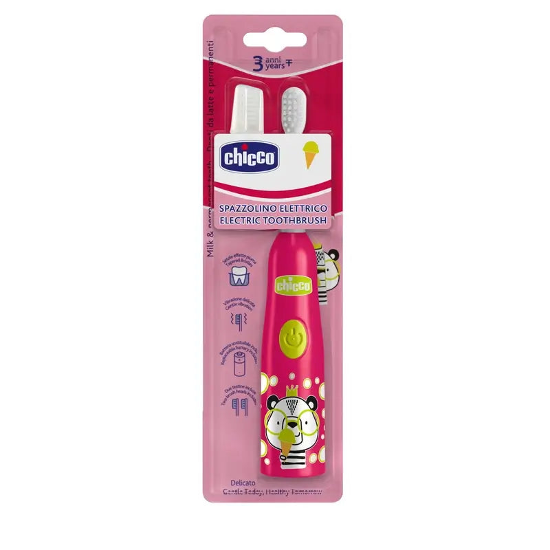 Chicco Panda Rosa Elektrische Zahnbürste 3 Y+