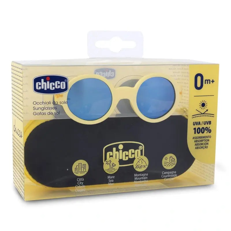 Chicco Sonnenbrille verspiegelte Gläser Gelb 0M+ , 1 Stück