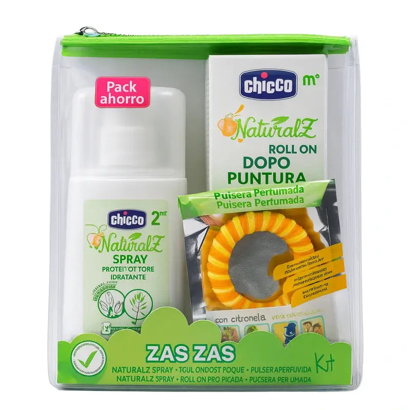 Chicco Naturalz Packung mit Zas-Zas Reiseprotektoren Chicco