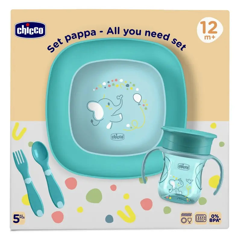 Chicco Fütterungsset 12M+ Blau