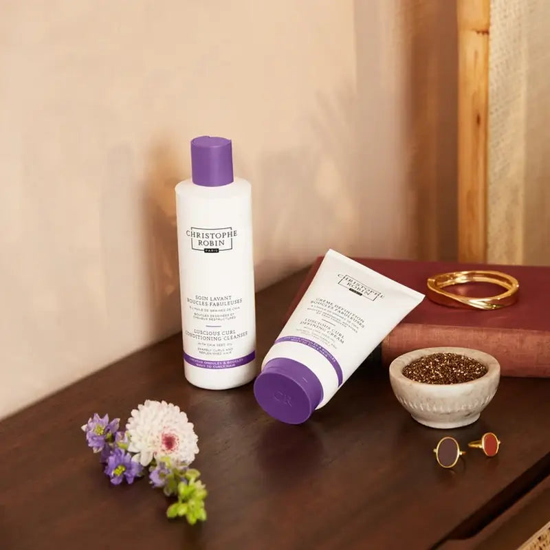 Christophe Robin Luscious Curl Conditioning Cleanser mit Chia-Samenöl (gewelltes bis lockiges Haar) , 250 ml