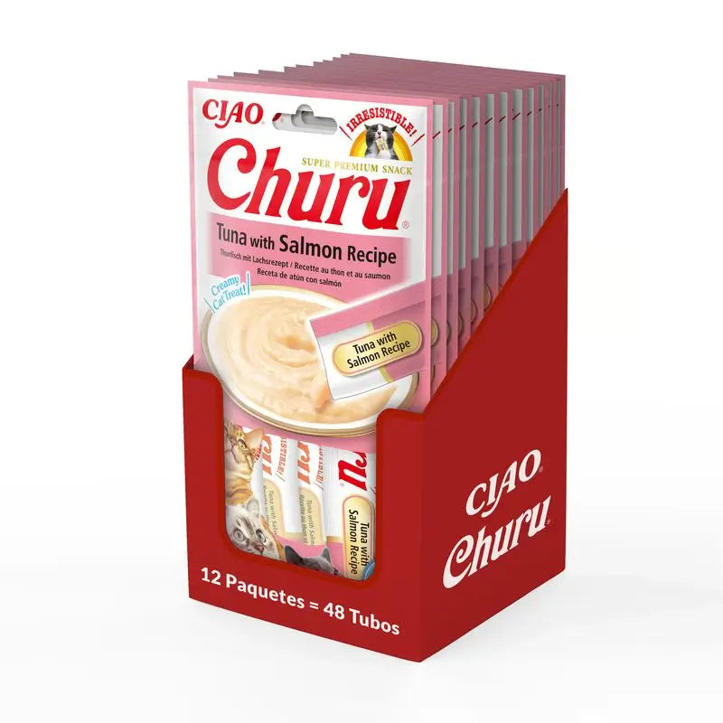 Churu Cat Thunfisch mit Lachs-Rezeptur Display 12X56Gr