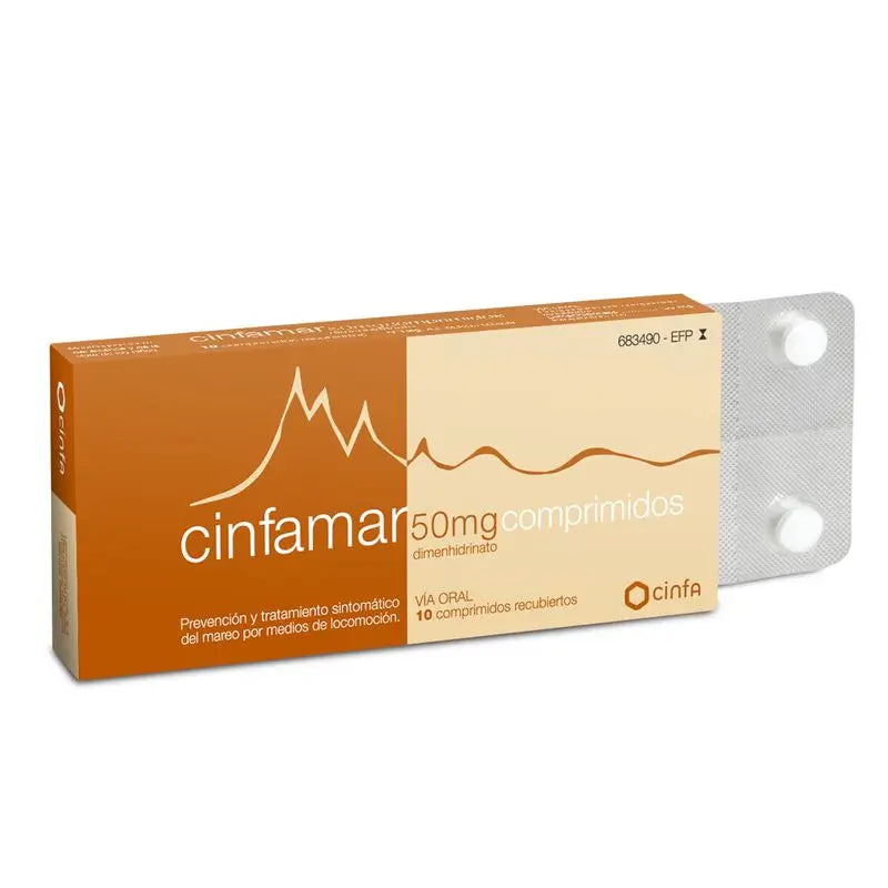 Cinfamar 10 Film-coated tablets