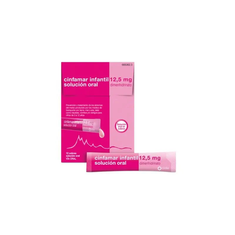 Cinfamar Infantil 12.5 mg Oral Solution 12 sachets