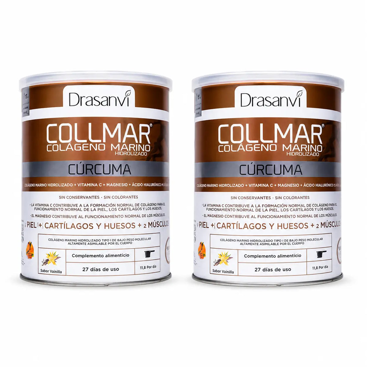 Collmar Drasanvi Magnesium Kurkuma Vanille , 2X300 Gr