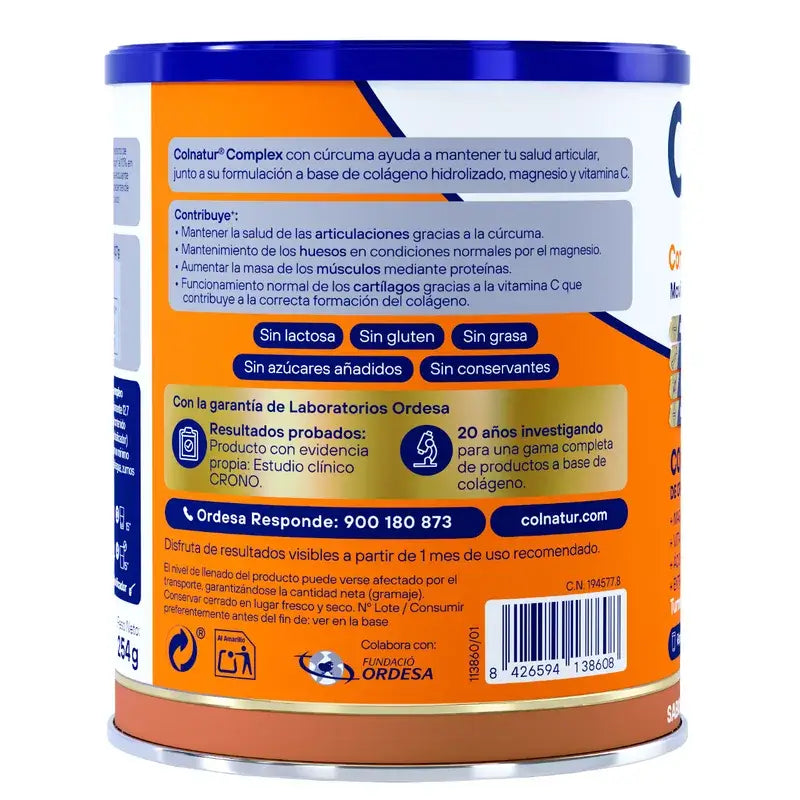 Colnatur Complex Collagen Kurkuma Pfirsich-Geschmack, 254 g