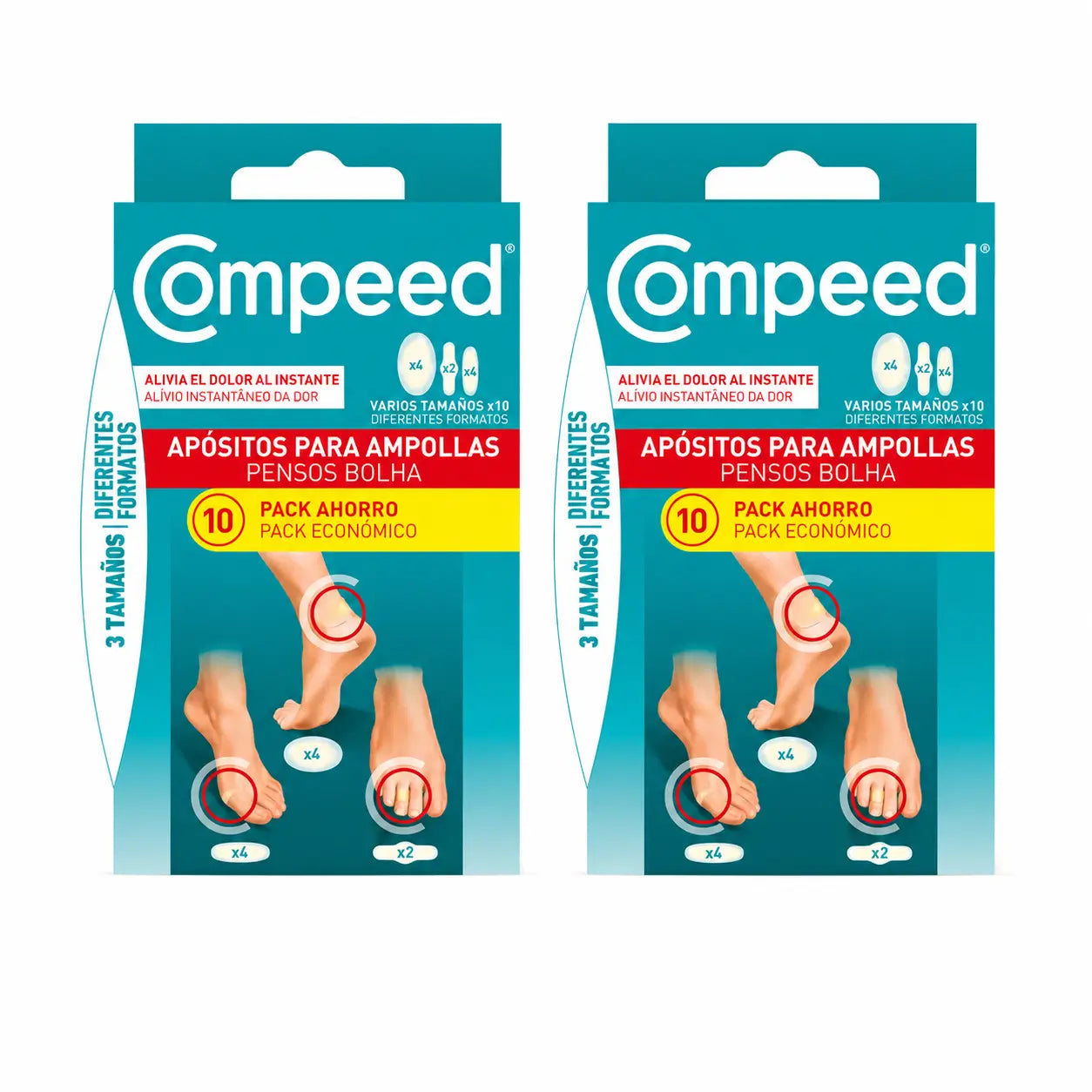 Compeed Blasenpflaster Mix-Pack, 10 Stück, 2er-Pack