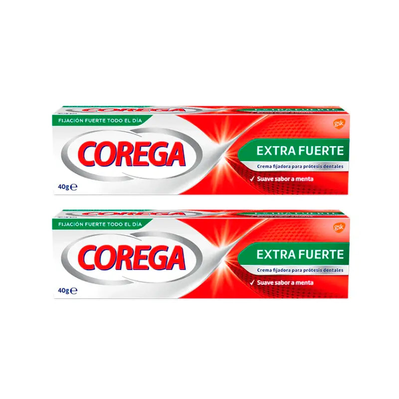 Corega Duplo Super Ultra Creme Extra Stark, 2 x 40 gr