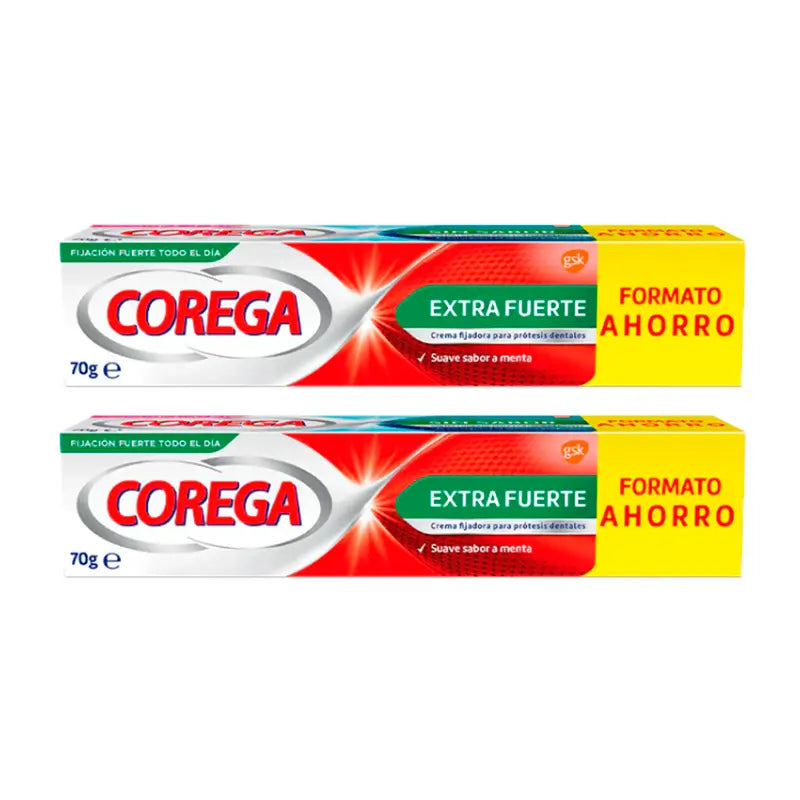 Corega Duplo Super Ultra Creme Extra Stark, 2 x 70 gr