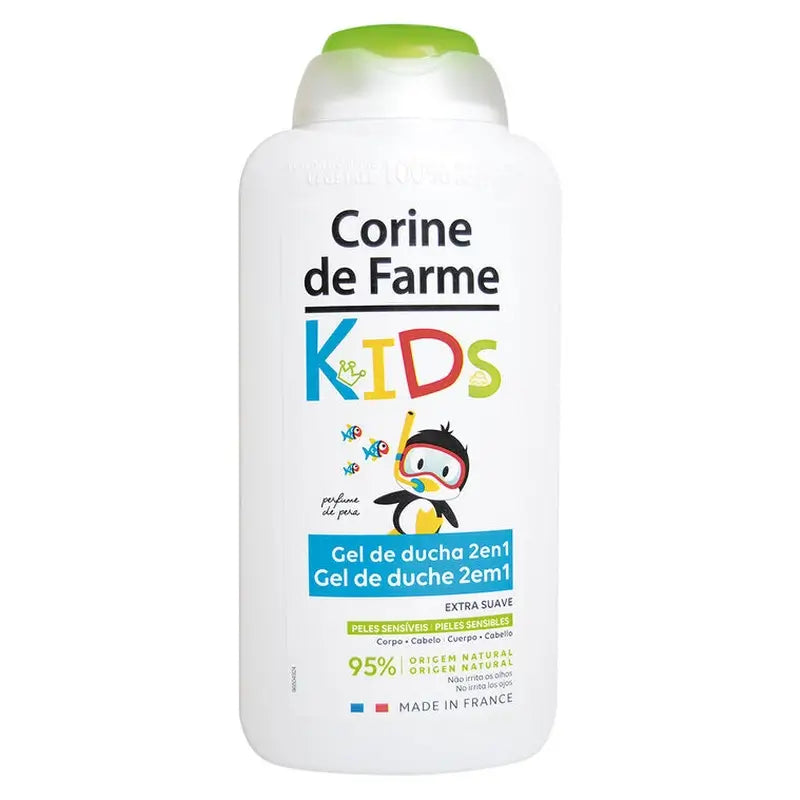 Corine De Farme Kids 2-in-1-Birnen-Duschgel, 300 ml