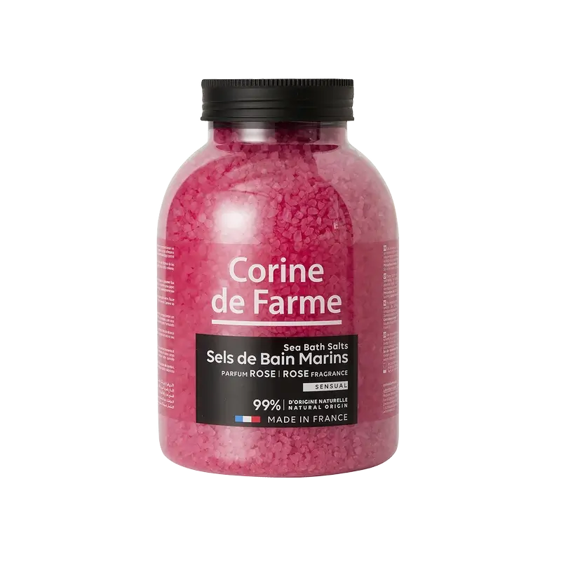 Corine De Farme Rose Badesalz, 1400 gr