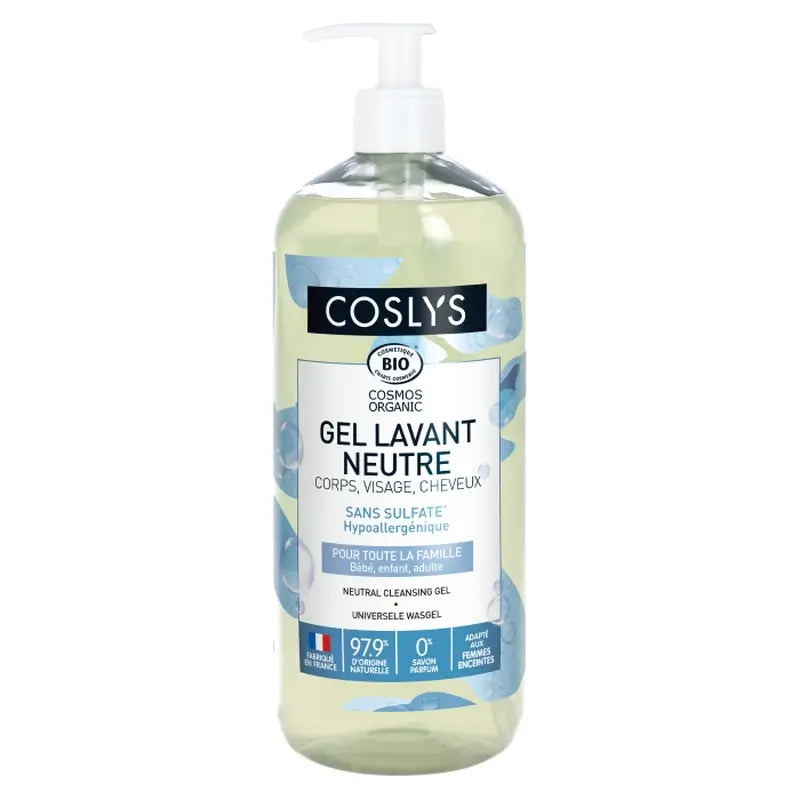 Coslys Universal Neutral Duschgel: Duftstofffrei, Gesicht, Körper & Haar, 1000 ml