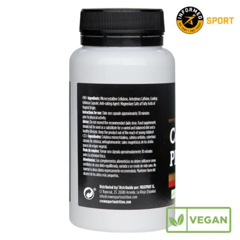 Crown Sport Nutrition Koffein Pro Caps 100 Mg, 120 Kapseln
