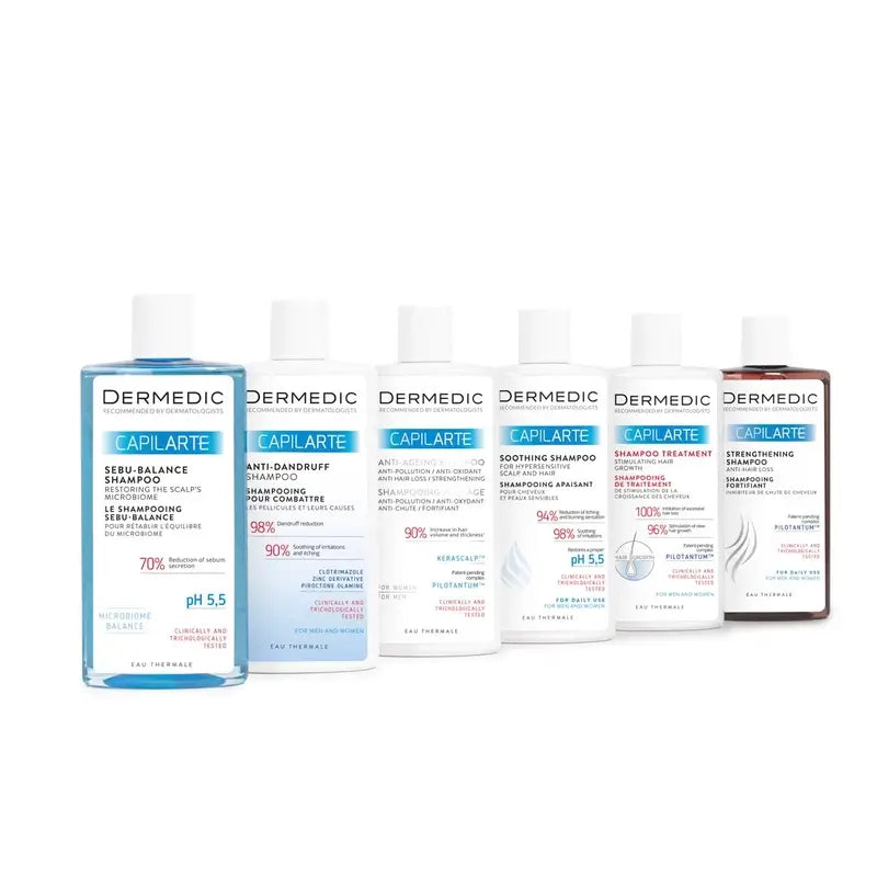 Dermedic Capilarte Sebu-Balance Kopfhaut Mikrobiom Wiederherstellungsshampoo, 300 ml