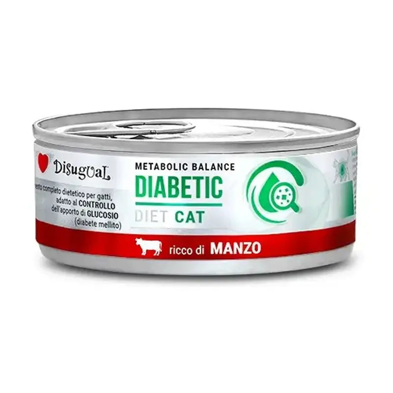Disugual Diet Katze Diabetiker Rindfleisch 12X85Gr