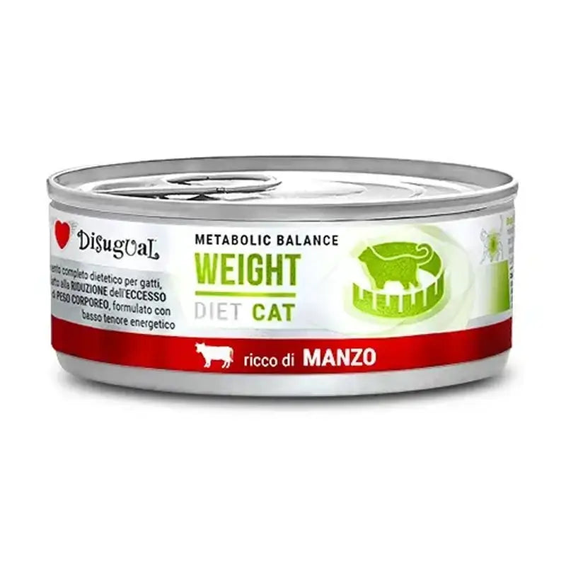Disugual Diet Katzengewicht Rindfleisch 12X85Gr