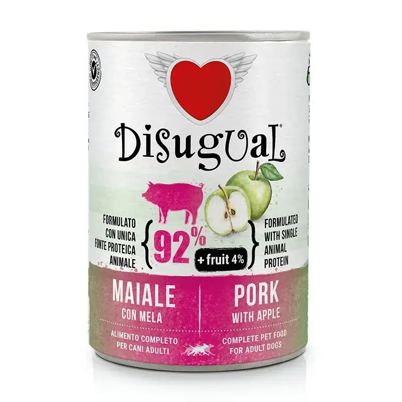 Disugual Obst Hund Schweinefleisch Apfel 6X400Gr