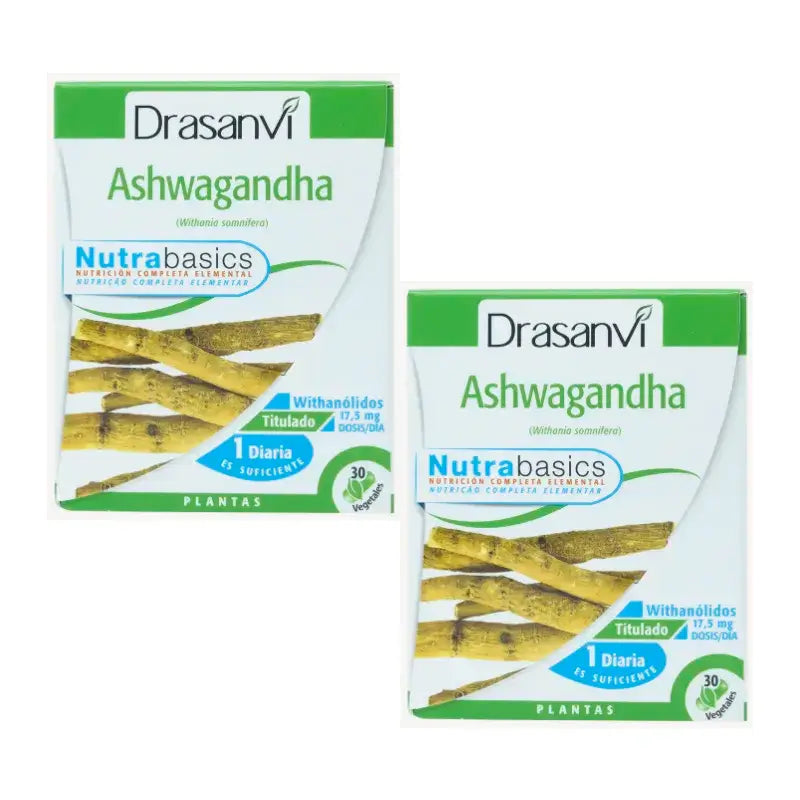 Drasanvi Ashwagandha Nutrabasicos, 2X30 Kapseln