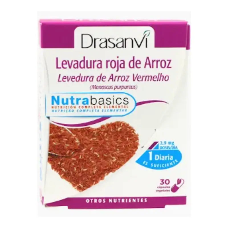 Drasanvi Roter Hefereis (2,9Mg Monacolin K) Nutrabasic, 30 Kapseln