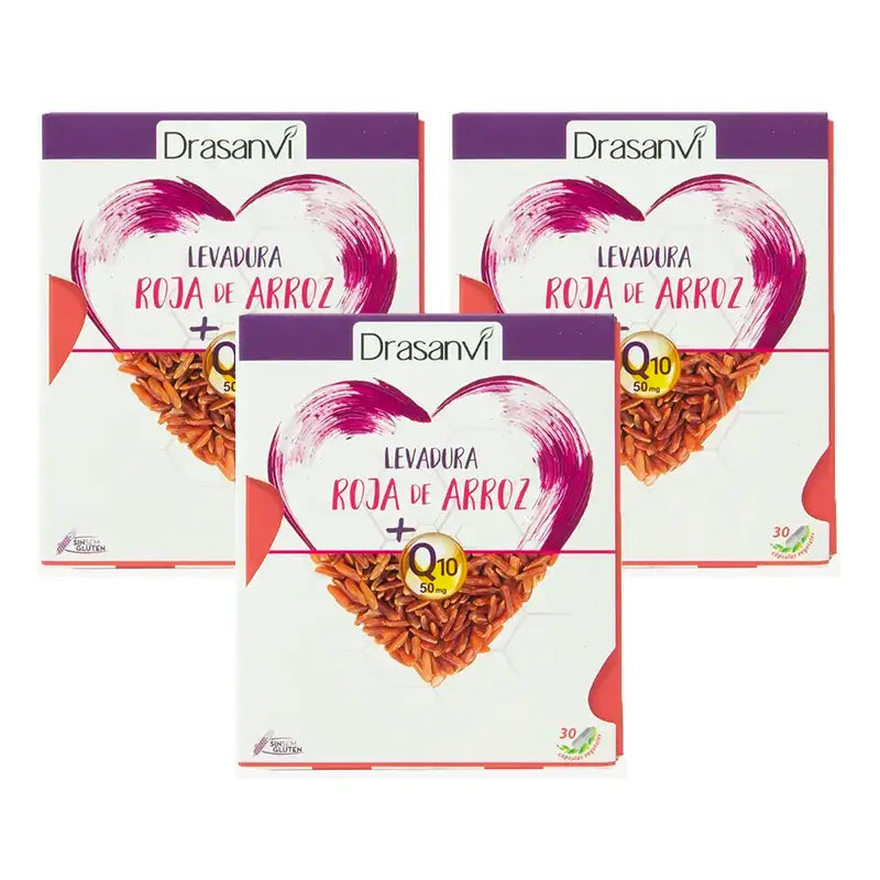Drasanvi Hefe Roter Reis (2,9 Mg Monacolin K) Coenzym Q10, 3X30 Kapseln