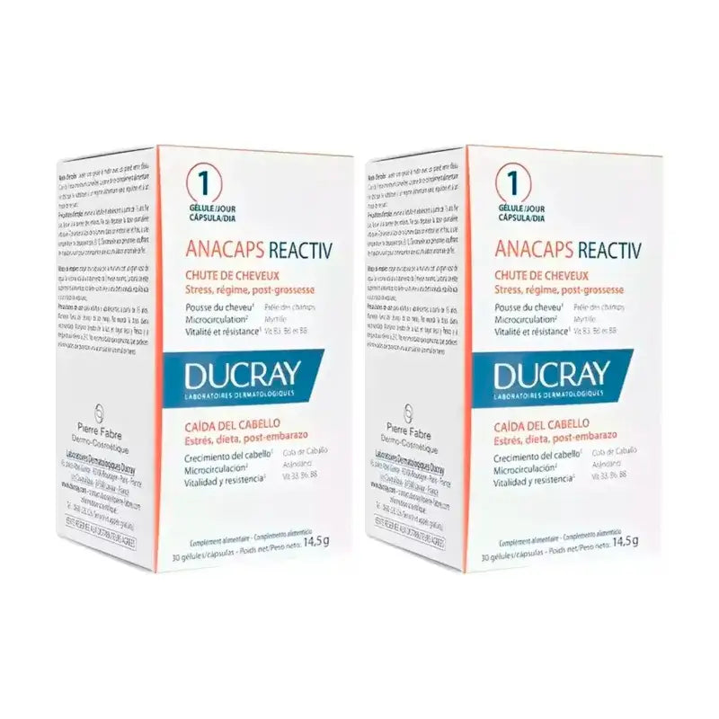Ducray Anacaps Reactiv, Packung 2 x 30 Kapseln