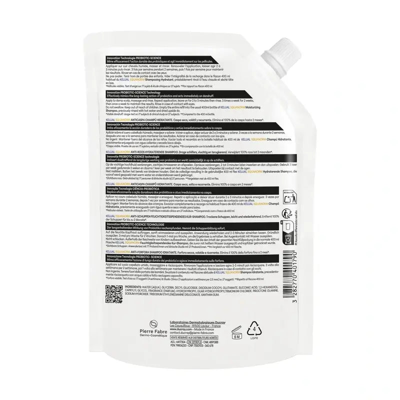 Ducray Kelual Squanorm Ch C Dry Dry Eco Nachfüllpackung, 400 ml