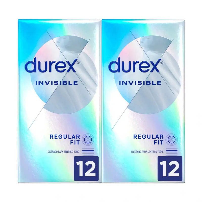 Durex Pack Invisible Extra Sensitive Kondome 2x12 Stück