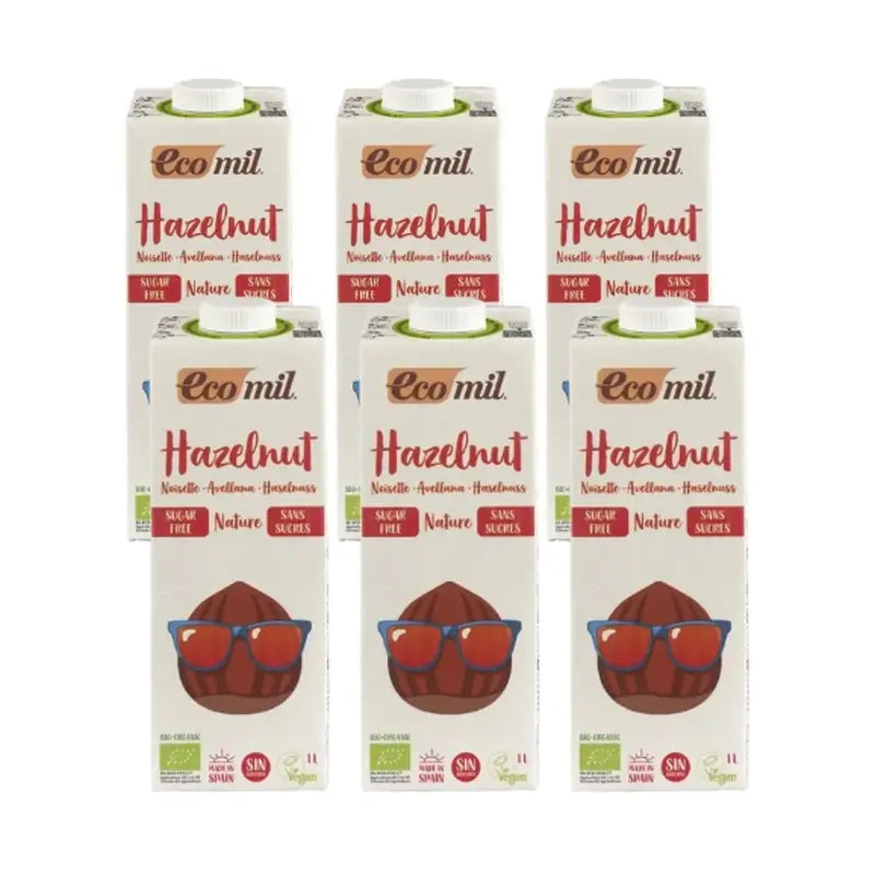 Ecomil Haselnuss Natur, 6x1 Liter