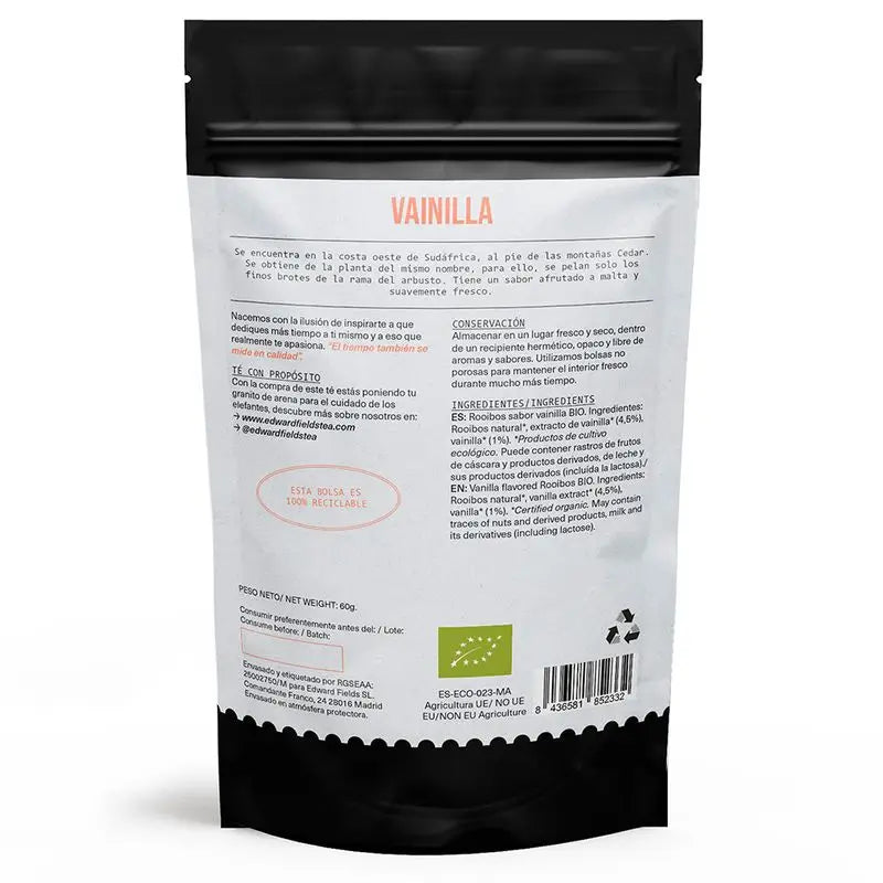 Edward Fields Tee Bio Vanille Rooibos Infusion Bulk 25 Tassen Tee Tee Tee Tee Tee Tee Tee Tee , 60 Gramm
