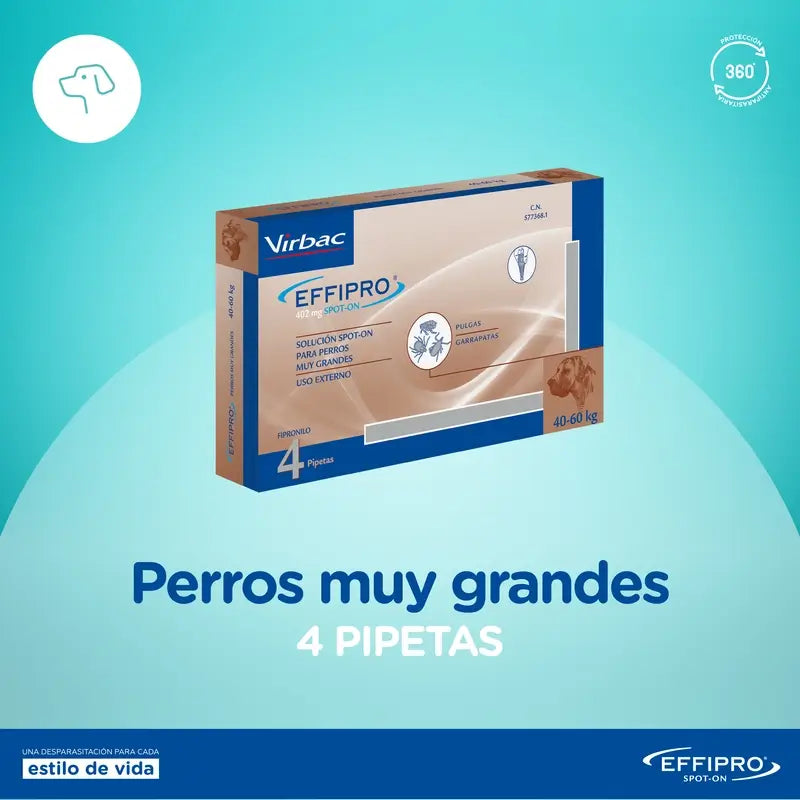 Effipro Spot-On Hund 402 Mg +40Kg, 24Pellets