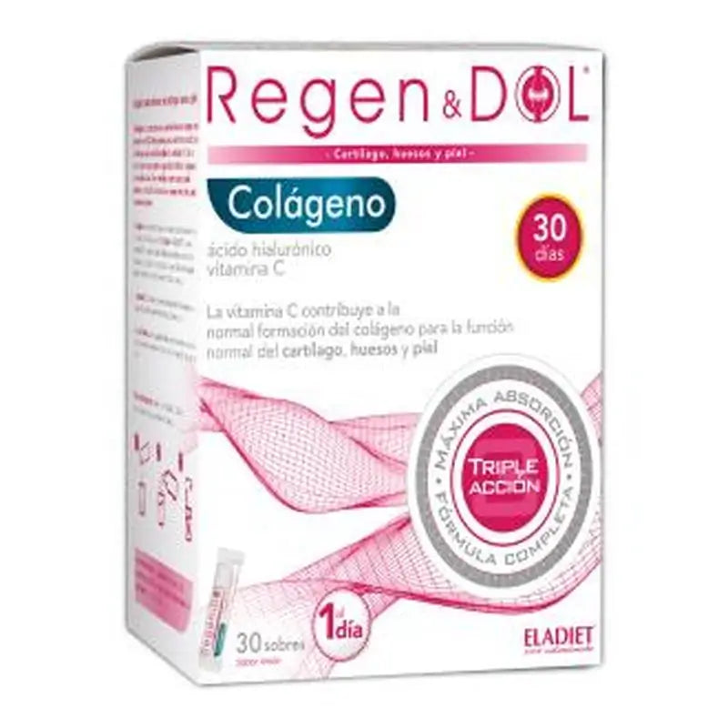 Eladiet Regen & Dol Amp Collagen Lemon Flavour, 30 Envelopes
