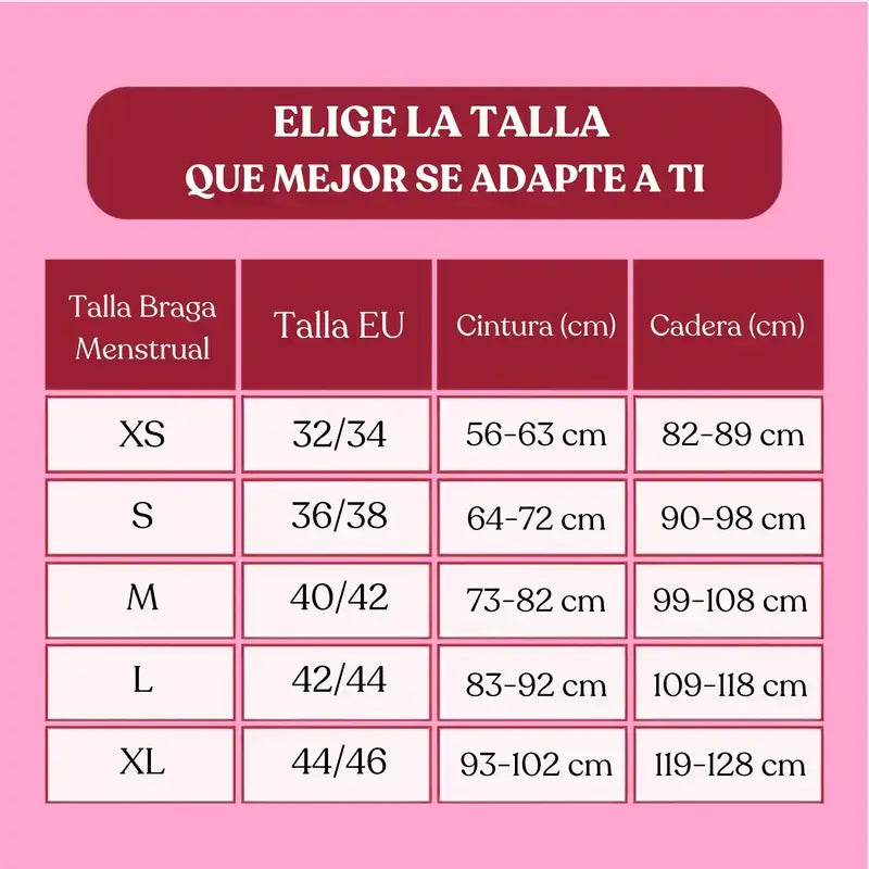 Enna Modern Hipster Menstruationshöschen - Starker Ausfluss, Größe XS, 2er Pack