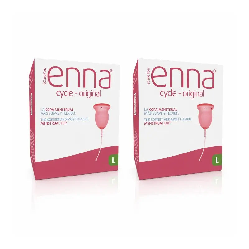 Enna Cycle Original Menstruationstasse Größe L, 2er Pack