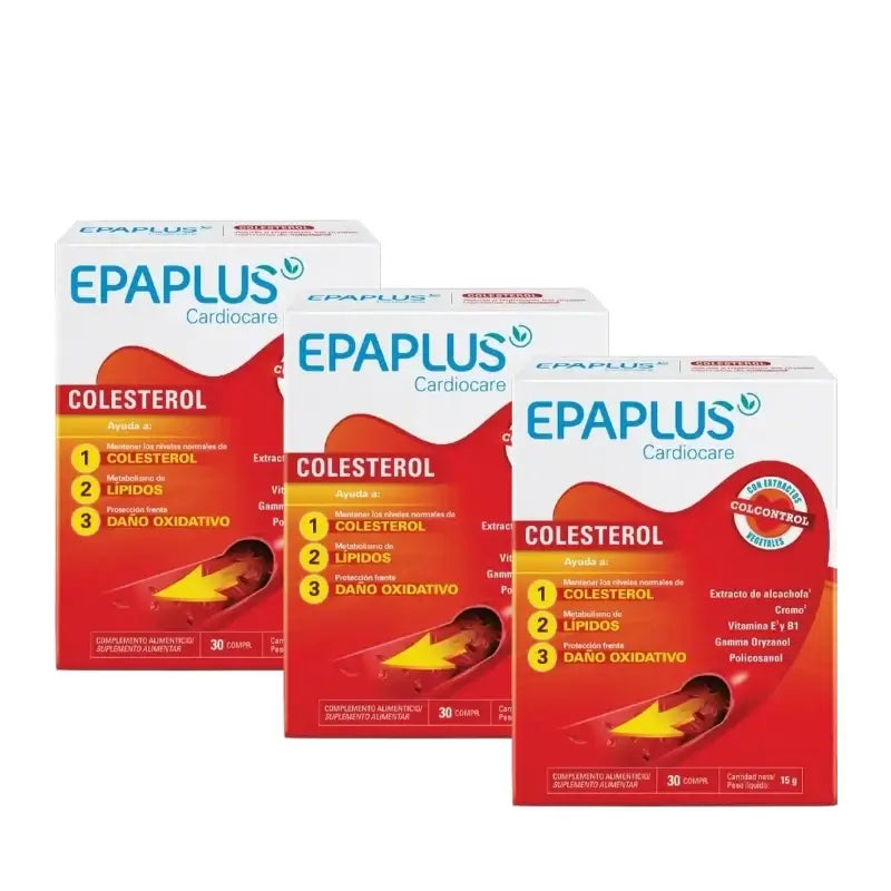 Epaplus Cardiocare Cholesterin, 30 Tabletten, 3er-Pack