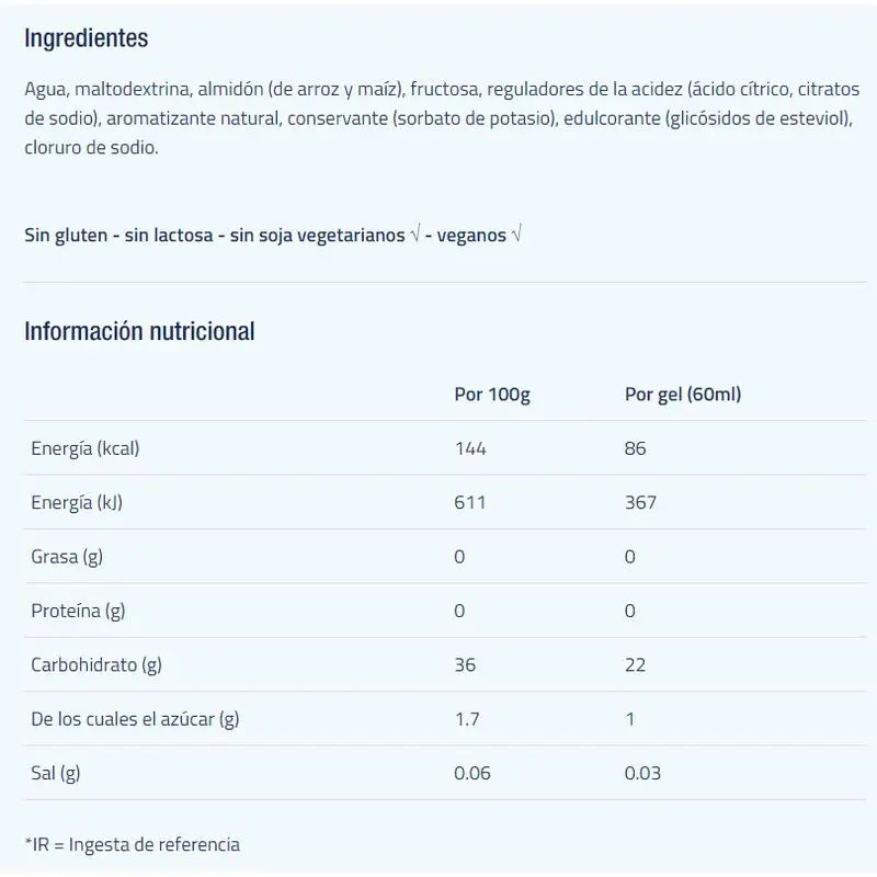Etixx Isotonic Energy Gel Apfelgeschmack 12Ud.