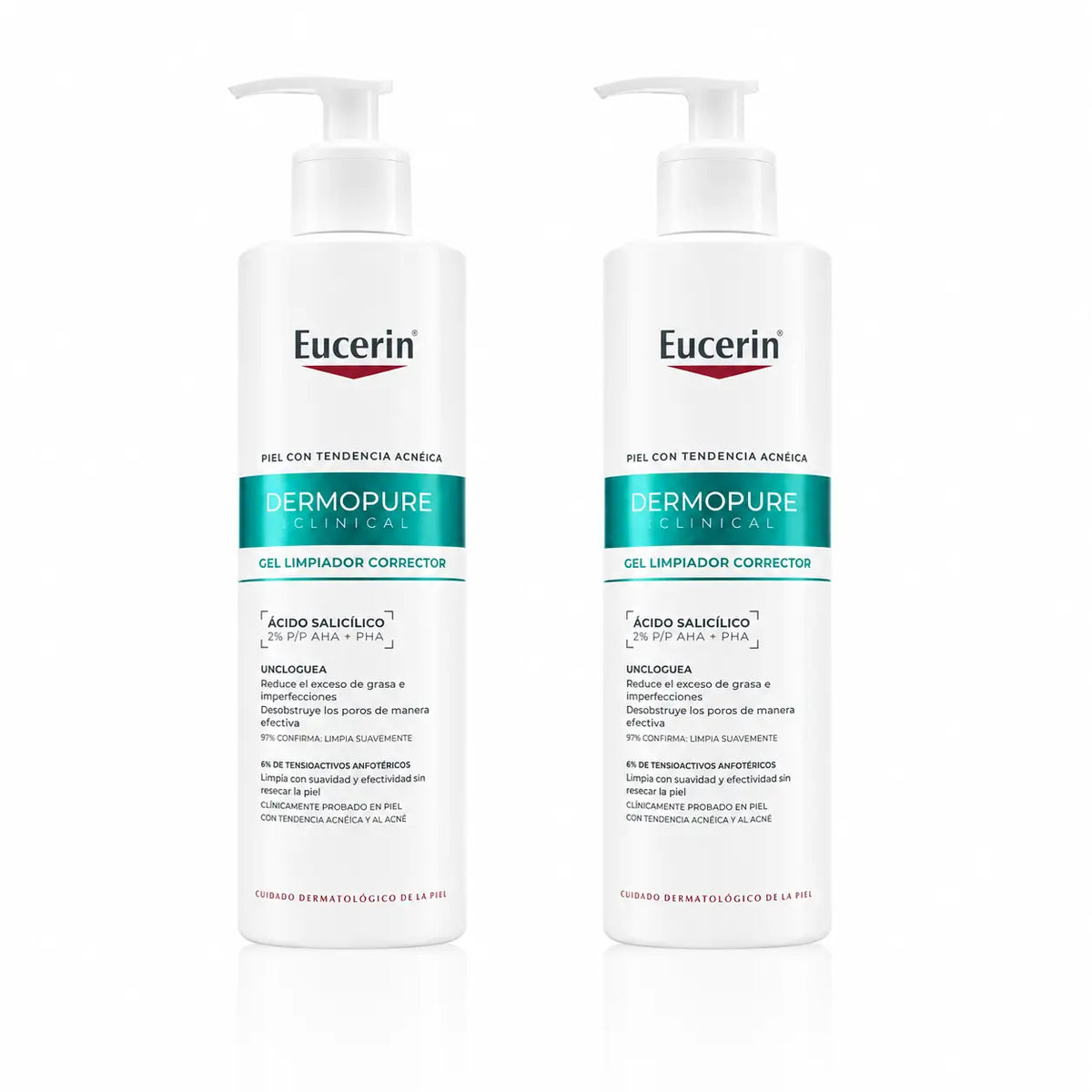 Eucerin Dermopure Dreifach-Effekt-Reinigungsgel, 400ml, 2er-Pack