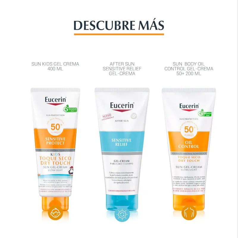 Eucerin FaceSolar Oil Control Dry Touch Gel Cream Spf50+ Getöntes Licht, 50 ml