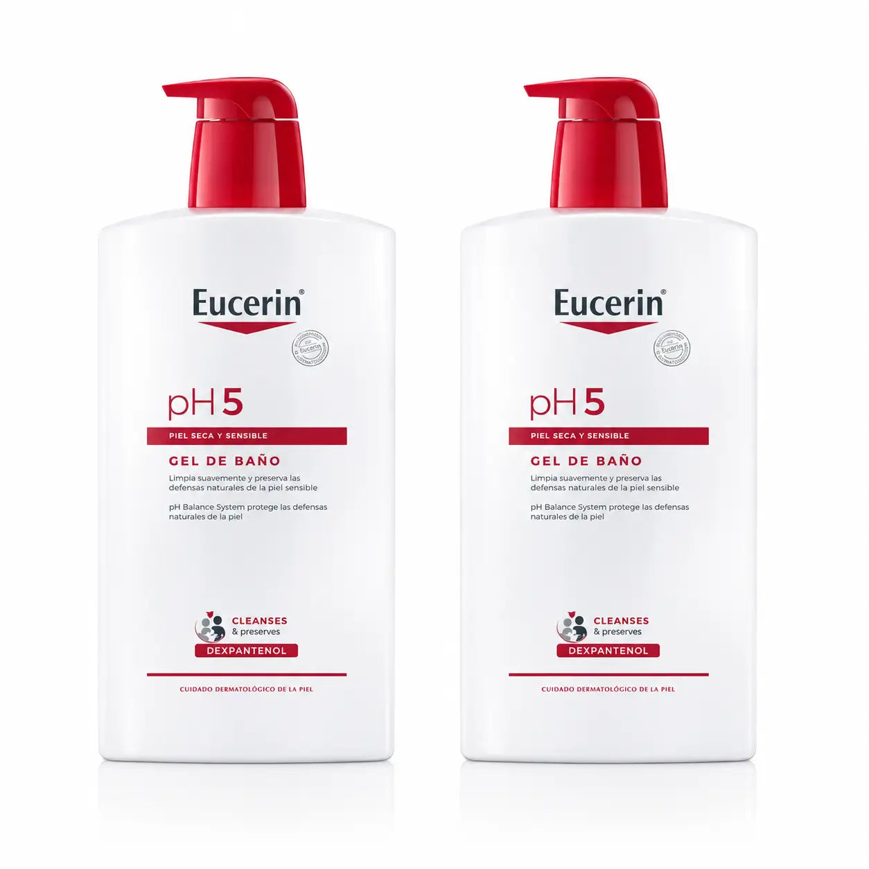 Eucerin Ph5 Badegel, 1000ml, 2er-Pack