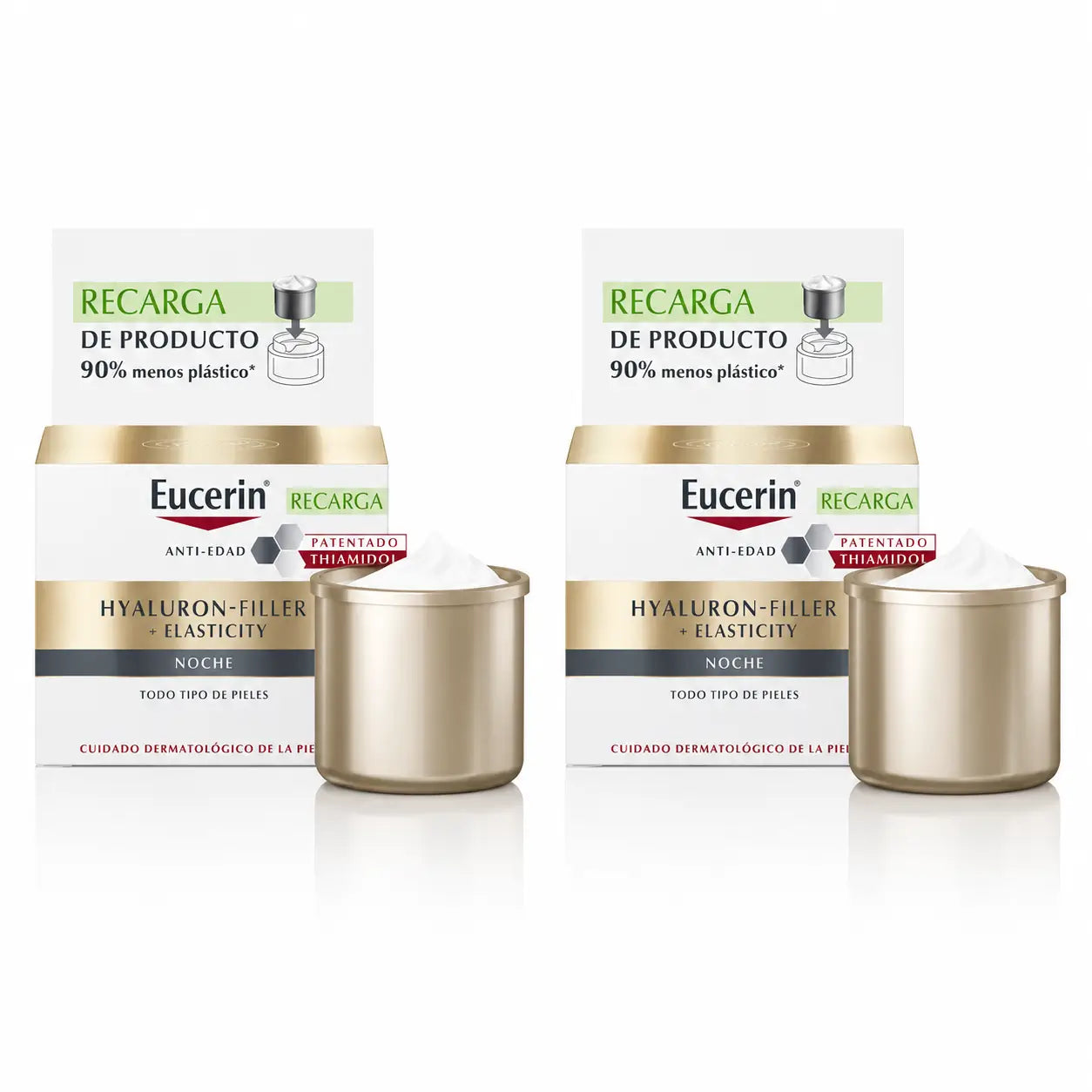 Eucerin Refill Nachtcreme Hyaluron Filler Elastizität , 50 ml , Packung 2