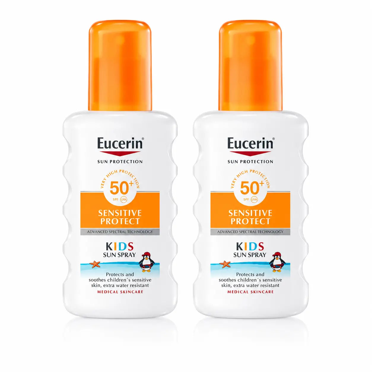 Eucerin Solar Sensitive Protect Kinder Kinder Sonnenspray Spf50+ 200 ml, 2er Pack