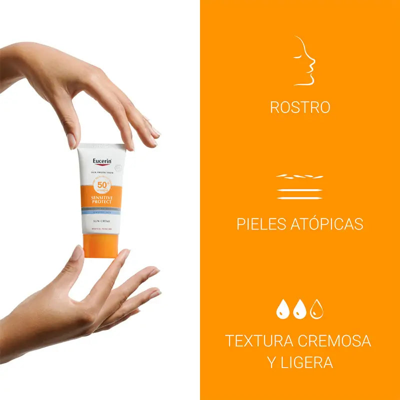 Eucerin Sensitive Protect Sonnencreme SPF50+, 50 ml