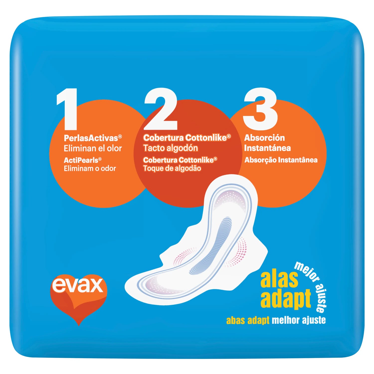 Evax Cottonlike Super Pads mit Flügeln , 14 Stück