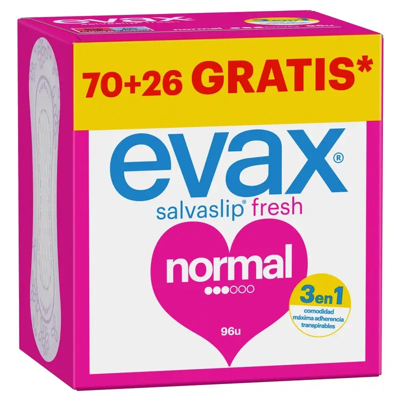 Evax Normal, Kein Geruch System, 96 Einheiten Slipeinlagen