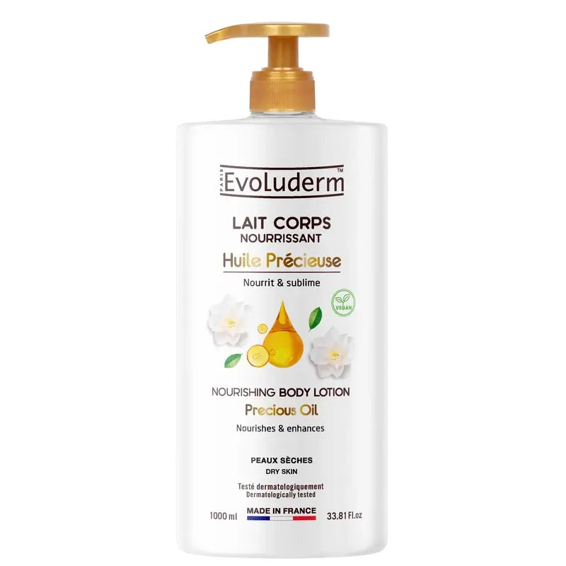 Evoluderm Kostbares Öl Körperlotion, 1000 ml