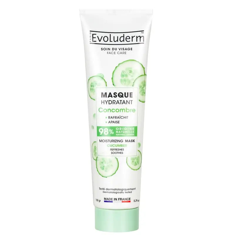 Evoluderm Gurke Feuchtigkeitsspendende Gesichtsmaske, 150 g