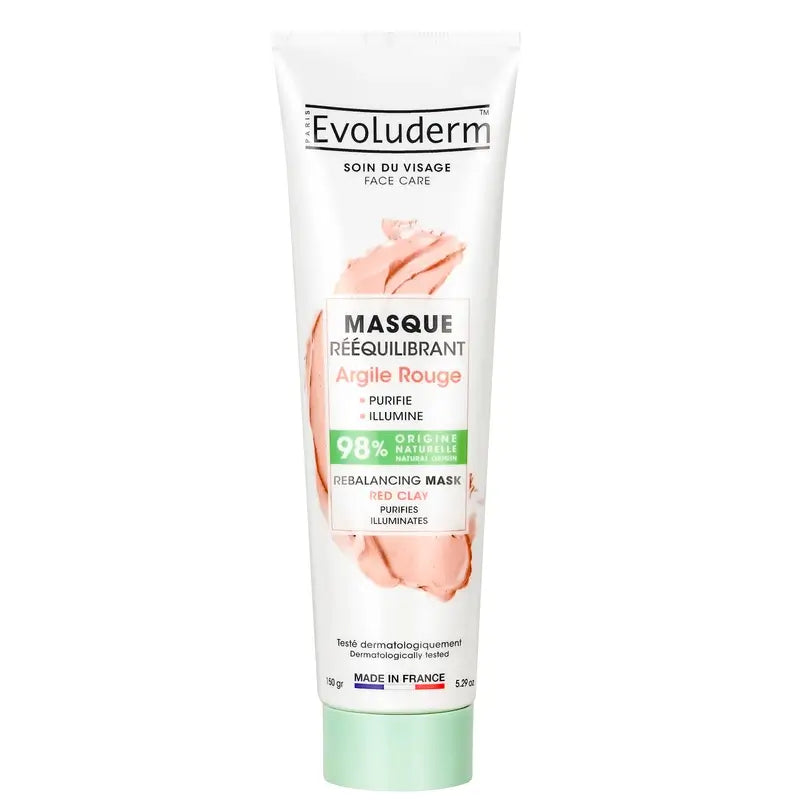 Evoluderm Rote Tonerde Revitalisierende Gesichtsmaske, 150 g